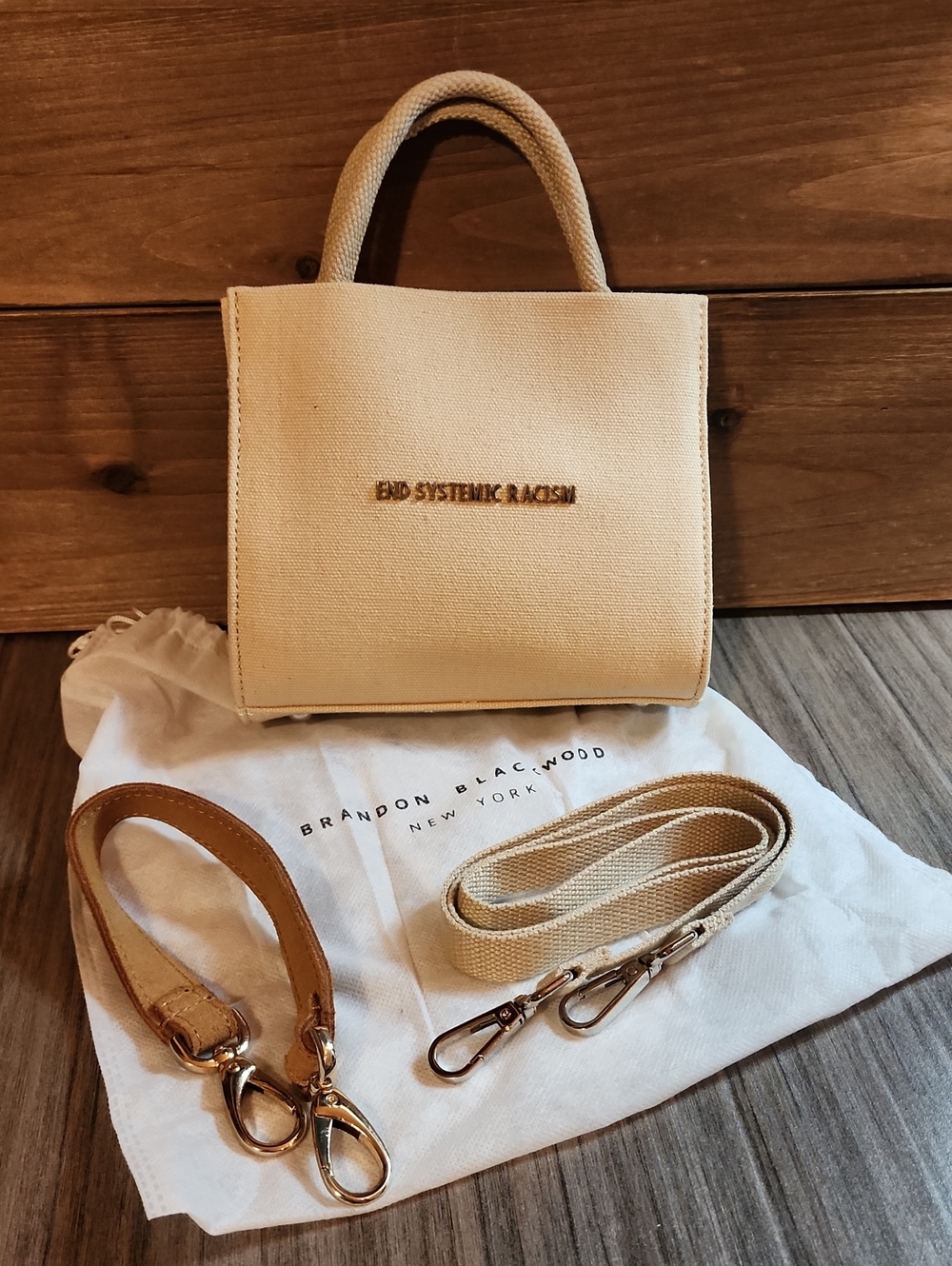 🔥NWT Brandon Blackwood End Systemic Racism Tote Bag🔥